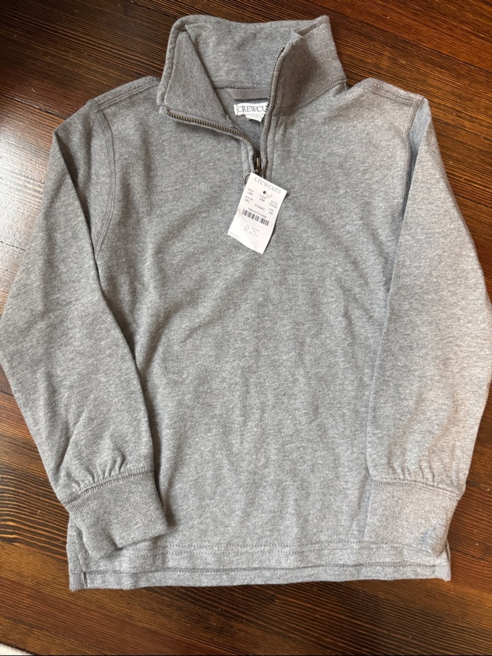 J.Crew boys Quarter-Zip Pullover Sweater - Gray